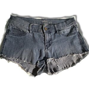 Soho Cutoff Distressed Denim Blue Jean Shorts Cotton Blend Women’s Size 4